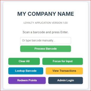 Loyalty App Ver 1.00